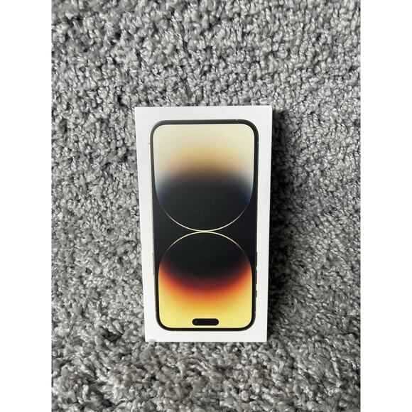 Empty Apple iPhone 14 Pro Box Gold 512GB Original Box Only - Picture 1 of 8